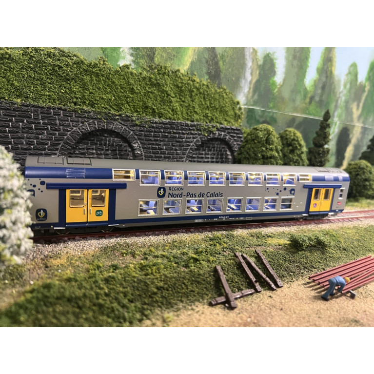 Vitrains 3166L voiture 2ème classe  livrée Nord-Pas-de-Calais, H0