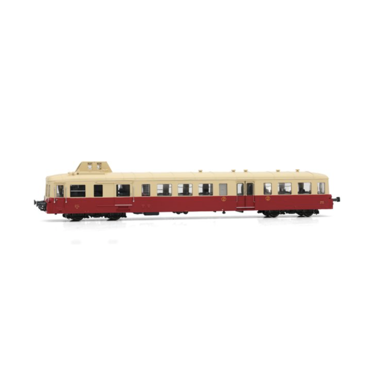 JOUEF HJ 2617 autorail X3800 "Picasso" rouge et beige, SNCF, Ep III H0
