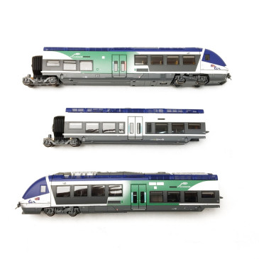 LS Models 10 073 Autorail AGC 3 caisses livrées TER Auvergne - H0 - Ep VI