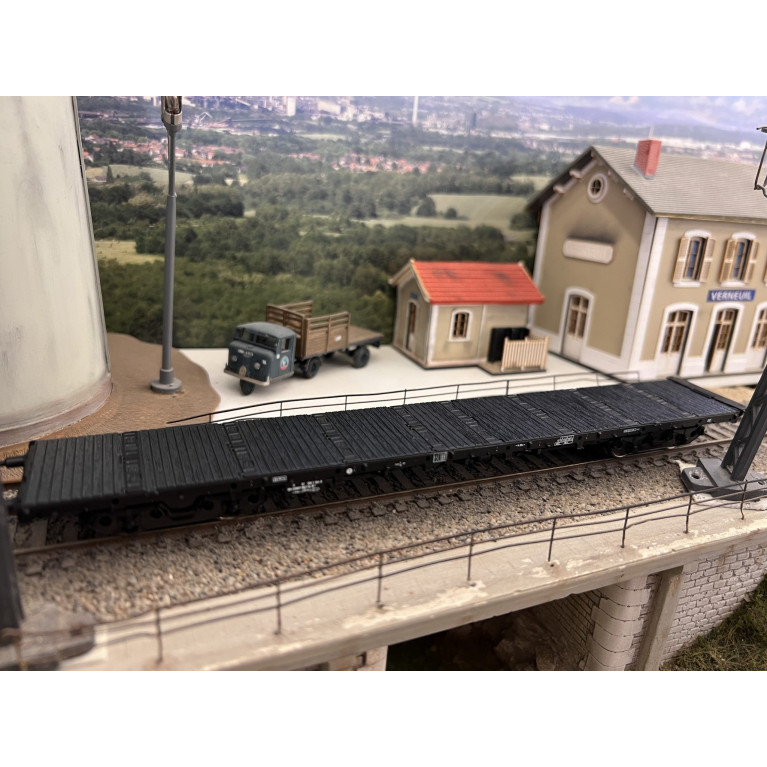 Vitrains models 3338 wagon plat à ranchers RS 11 87 399 2 184-9 Ep V H0