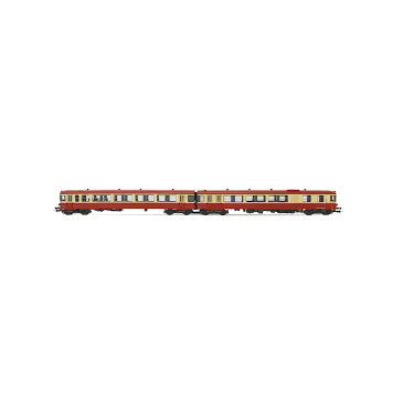 JOUEF HJ2614 Coffret Autorail EAD X43177 + XR8517 rouge/beige avec bande rouge avant -  SNCF - Ep IV - H0