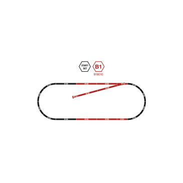 Fleischmann 919010 - Jeu de rails B1 - N