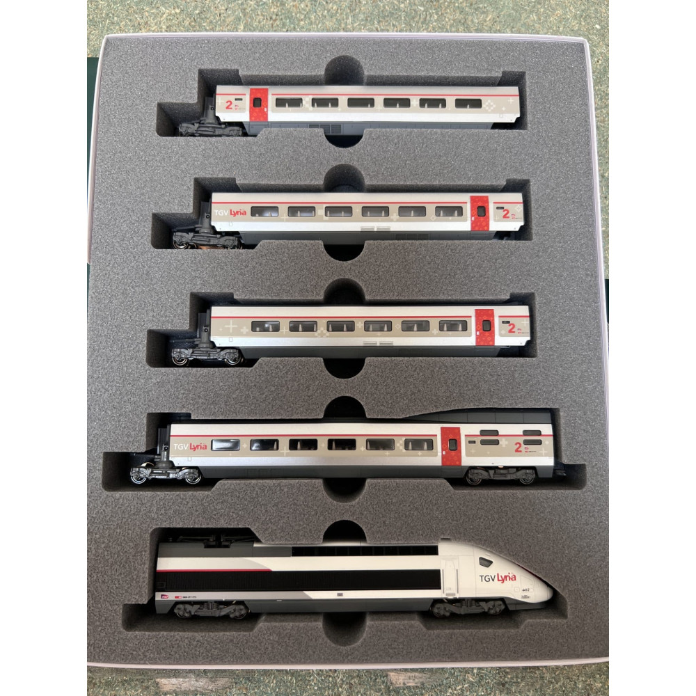 Kato - 10-1325 Coffret de 10 voitures TGV Lyria- SNCF - N