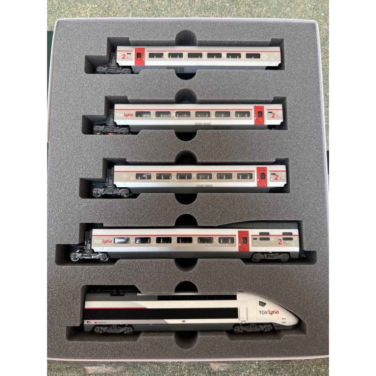 Kato - 10-1325 Coffret de 10 voitures TGV Lyria- SNCF - N