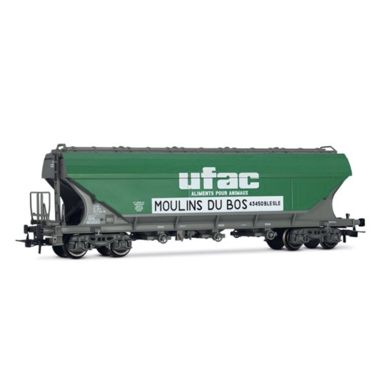 JOUEF HJ6281 2 wagons trémies SNCF parois planes, "UFAC", Ep. IV, H0