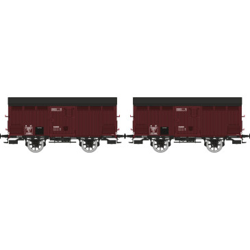 Ree Modeles WB-761 2 wagons Primeurs Ex-PLM 10T Sncf, Ep IIIa - H0